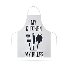 or de buctrie - 68 x 52 cm - My kitchen, My rules! (alb)