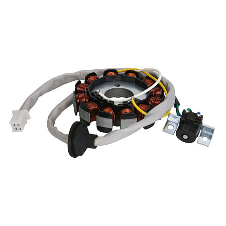 Stator de alternator Stojan Alternatora Yamaha Minarelli  2003R> Do Zaplonu Digital 12 Cewek Wtyczka 4 Piny W 2 Rzedach INPARTS IP000297