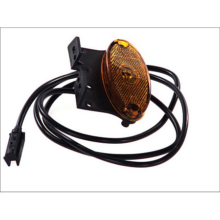 Lampa gabarit ASPOCK obrysowka portocaliu eliptice Flatpoint II 24V cablu cu maner ASPOCK A31-2364-037