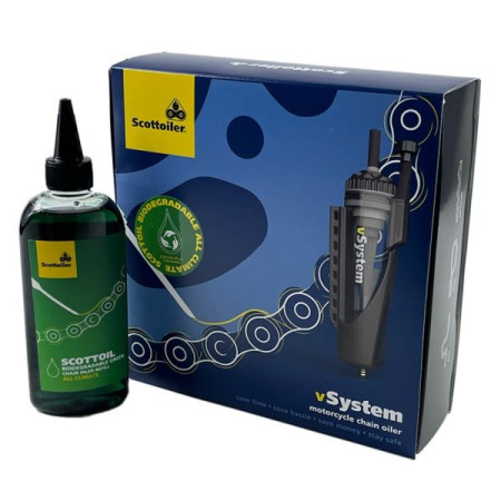 Accesorii moto Kit lubrifiere lant vSystem PL olej biodegradowalny Scottoiler culoare verde SCOTTOILER SO 1205