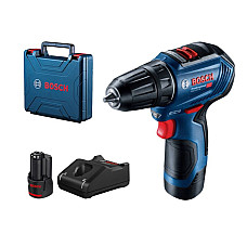 Surubelnita burghiu Drill-screwdriver power supply: battery-powered type: pistol set of GSR 12V-30 15-10mm voltage: 12V maximum torque: 30Nm number of batteries: 2 2 Ah Li-Ion BOSCH 0 601 9G9 000