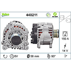 Alternator 14V 150A AUDI A4 ALLROAD B8 A4 B8 A5 Q5 2.7D/3.0D/3.2 06.07-05.17 VALEO VAL440211