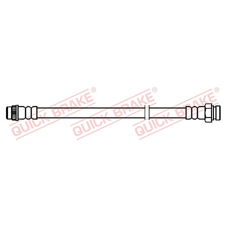 Furtun frana Furtun/conducta de frana flexibil Spate lungime 265mm M10x1/M10x1 CITROEN BERLINGO BERLINGO/MINIVAN XSARA PICASSO PEUGEOT PARTNER PARTNER ORIGIN 1.1-Electric 05.96-12.15 QUICK BRAKE QB25.092
