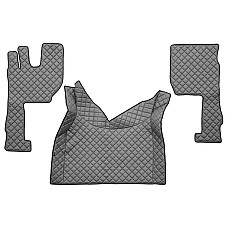 Covor compartiment picioare F-CORE pe intregul etaj scaun pneumatic pentru pasageri cantitate in set 3 szt. material - piele matlasata eko culoare - gri transmisie automata VOLVO FH II FH16 II 03.14- F-CORE F-CORE FL08 GRAY