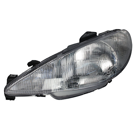 Far Lampa frontala Stanga H4 electric fara motoras PEUGEOT 206 -04.09 TYC TYC 20-5760-28-2