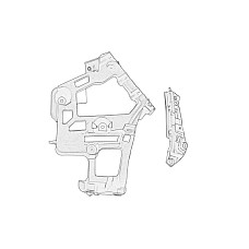 Suport, bara protectie Suport bara Spate Dreapta  PEUGEOT 508 I 1.6-2.2D 11.10-12.18 OE PEUGEOT 1611903680