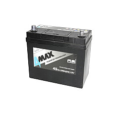 Acumulator Pornire Acumulator 4MAX 12V 45Ah/330A R+ borna subtire ptr vehicule japoneze + borna standard 238x129x227 B00 - fara flansa de montare pornire 4MAX BAT45/330R/JAP/4MAX