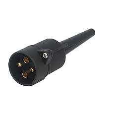 Stecher Mufa de metalica rasucit numar pini: 4 forma mufa: rotund 24V JAEGER 251010EJ