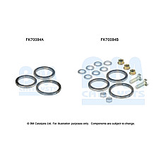 Set montare, sistem de esapament Element de montare a sistemului de evacuare kit de montare TOYOTA CARINA E VI 2.0 04.92-09.97 BM CATALYSTS FK70084B