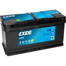 Acumulator Pornire Battery EXIDE 12V 106Ah/950A AGM START&amp;STOP AGM R+ en 392x175x190 B13 agm EXIDE EK1060