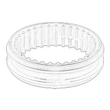 Camaa sincron Synchromesh sliding sleeve 3/4 biegu gearbox: C510.5.17 FIAT ALFA ROMEO 147 156 GT MITO FIAT 500 500L 500X BARCHETTA BRAVA BRAVO I BRAVO II DOBLO DOBLO CARGO 09.93- OE FIAT 55195575