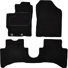 Covoras podea textil Floor mats Velours 3 pcs front/rear set colour neagra TOYOTA YARIS 03.12- Saloon for 3-door version for 5-door version hybrid vehicles MAMMOOTH MMT A041 TOY390 PRM 01
