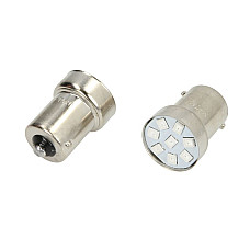 Bec bec LED incandescent 2buc R5W 24V max 09W culoare deschisa rosu priza tip BA15S fara omologare rutiera pentru vehicule CAN Bus M TECH LB988R