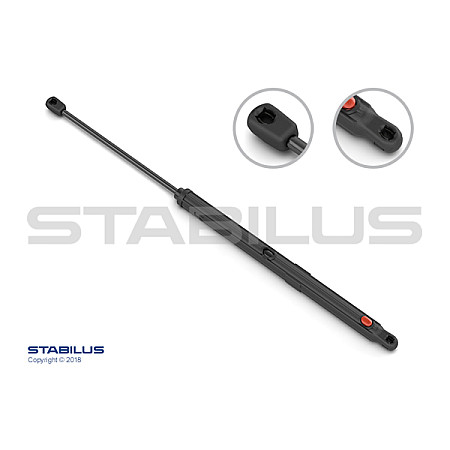Amortizor capota Arcul cu gaz capota motor Stanga lungime maxima: 584mm sUV:202mm cu conducta de protectie MERCEDES CLC CL203 CUPE 05.08-06.11 STABILUS STA244991