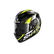 Cati integrale Casca casca cu fata intreaga SHARK RIDILL 1.2 PHAZ culoare alb/galben/negru marime L SHARK HE0533E-KYW-L