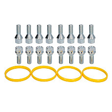 Trusa de montare a jantei de aliaj Fitting kit G 72x651 B M12x125x27 K19 1 kit / 4 wheels - B/N qty 16 MAK MAK 8000000633