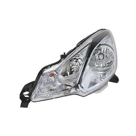 Far Lampa frontala Stanga H1/H7 electric cu motor culoare insert: negru/cromat CITROEN DS3 -05.14 VISTEON 20-201-01107