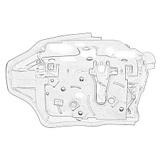 Incuietoare usa Fata Stanga cu servo  BMW X5 E53 01.00-10.06 OE BMW 51 21 8 402 537