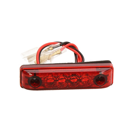 Stop spate Outline marker lights L/R red LED height 16mm width 11mm depth 65mm hose length 150 24V IPIP67 HELLA 2TM357 010-111