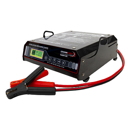 Aparat de incarcat bateria de acumulatori Battery charger charging voltage: 12 V LEMANIA ENERGY charging current: 150A power supply: 230V battery type: AGM/EFB/LiFePO4/VRLA/WET LEMANIA ENERGY 0XLMFLASH150