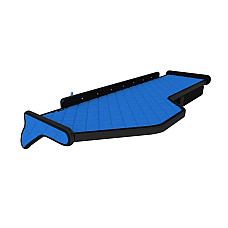 Raft interior cabina ofer Raftul cabinei lung Panou LED lumina alba sertar suplimentar sub blatul mesei lung culoare: albastru serie: ELEGANCE VOLVO F-CORE F-CORE FT22 BLUE
