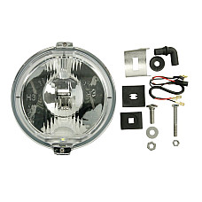 Farul universal Dreapta/Stanga raza lunga H3/LED 12V diametru 183mm alb plastic crom Lampi de pozitie sirma 015 m bec LEDT4W 12V WESEM HOS2.38803.01