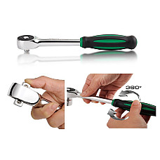 "Cheie cu clichet Miner cu clichet 3/8"" lungime 240 mm" TOPTUL CJTV1224