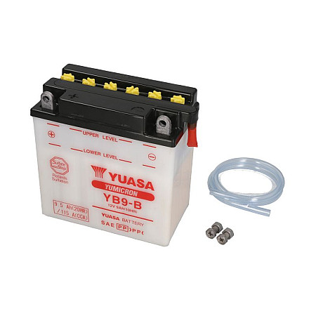 Acumulator Pornire yuasa Baterie 12V 9Ah 130A dimensiunea socul de curent 138x77x141 cantitate de electrolit 0.6 poli + / aerisire L / R YUASA YB9-B YUASA