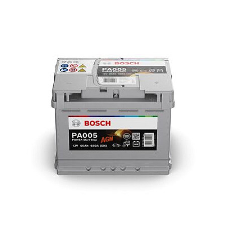Acumulator Pornire Battery BOSCH 12V 60Ah/680A POWER AGM R+ 1 242x175x190 B13 agm/starting BOSCH 0 092 PA0 050