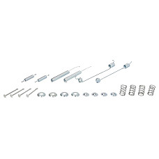 Set accesorii, sabot de frana Set de montaj pantofi de frana TOKICO NISSAN NP300 PATHFINDER II PICK UP 2.4-3.5 03.86- QUICK BRAKE QB105-0843