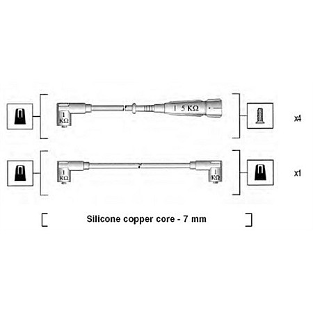 Set cablaj aprinder ZAZhIG PROVODA sarma kit. K-T VW Lupo 1.0 98 - MAGNETI MARELLI 941175230762