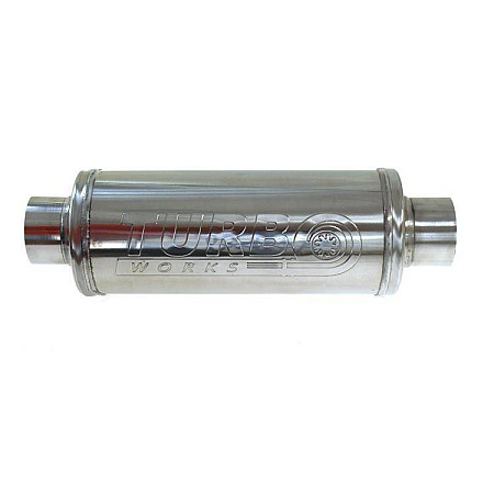 Amortizor zgomot sport Exhaust system muffler stainless steel fitting diameter: 76mm TURBOWORKS TW-TL-160