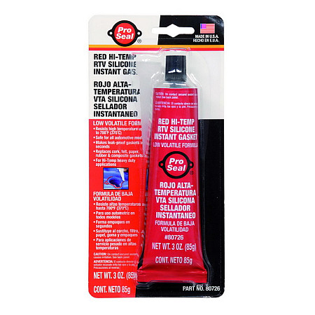 Material de etansare Silicon de etansare etansare izolant de silicon tub 85g culoare: Rosu rezistent la Apa Lichid racire Uleiuri de motor Vaselina -62/343Cscop general temperatura ridicata PRO-SEAL PRO 10-042