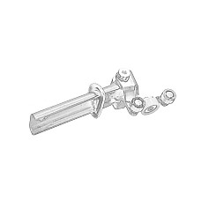 Ghidaj cu role, usa glisanta Door element roll guide middle R IVECO DAILY IV DAILY V DAILY VI 05.06- OEM 3801610Z