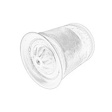 Burduf, suspensie pneumatica Pneumatic suspension bellows rear L/R MERCEDES OE DB TRUCK 967 320 00 21