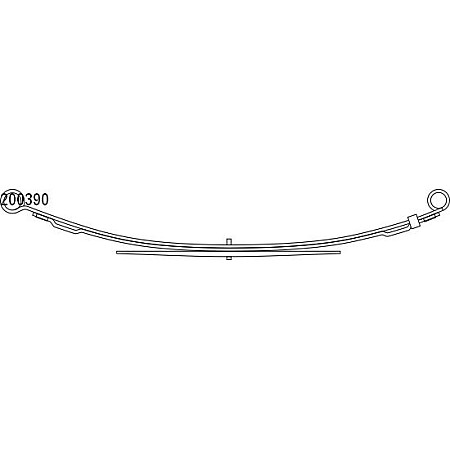 Pachet arc cu foi Leaf spring rear no.of blades: 3 34x693 FORD TRANSIT 2.0-2.9 01.91-06.00 LS GERMANY 200390-LS