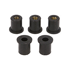 Elemente de asamblare moto Mounting elements 16x127x16x13x97 M6x10 5 pcs. set deflector nut TOURMAX WEN-006