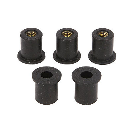 Elemente de asamblare moto Mounting elements 16x127x16x13x97 M6x10 5 pcs. set deflector nut TOURMAX WEN-006