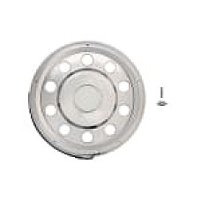 Capac roata Wheel cap rear material: stainless steel rim diameter: 20-225inch Flat CLAMP CL22.5HR