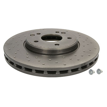 Disc frana Brake disc BREMBO Xtra 1pcs Drilled front  L/R outer diameter 300 mm thickness 28 mm MERCEDES C CL203 C T-MODEL S203 C W203 CLC CL203 CLK A209 1.8-3.5 07.96-06.11 BREMBO 09.8304.2X