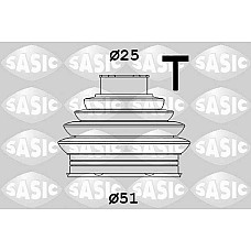 Ansamblu burduf, articulatie planetara Burduf cauciuc cap planetara Spate/exterior AUDI A1 A3 Q2 Q3 TT SEAT ALTEA XL ATECA LEON ST TARRACO SKODA KAROQ KODIAQ OCTAVIA II OCTAVIA III 1.4-3.6 07.03- SASIC SAS1906103