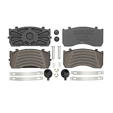 Set placute de frana Fata KNORR SB5000 MAN L2000 TGL I MERCEDES ACTROS MP4 / MP5 ANTOS ATEGO ATEGO 3 GAZ VALDAJ D0824LFL01-OM936.916 06.93- DANBLOCK DB 2914882