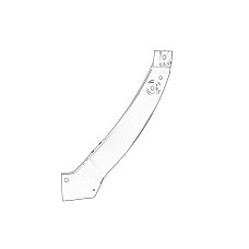 Suport far Headlight reflector mounting header panel L upper part metal VW TIGUAN I 09.07-04.11 OE VW 5N0 806 929A