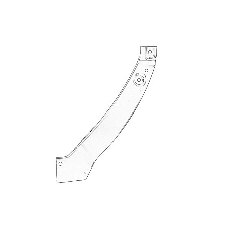 Suport far Headlight reflector mounting header panel L upper part metal VW TIGUAN I 09.07-04.11 OE VW 5N0 806 929A