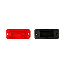 Lumina de delimitare Outline marker lights L/R red height 40mm width 100mm embossed OLSA OL1.43.060.00