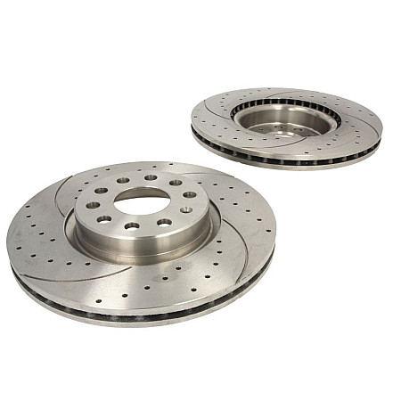 Disc frana de performanta High-efficiency brake disc SPEEDMAX Ventilated Cut-Drilled front  L/R outer diameter 312 mm thickness 25 mm 2pcs AUDI A3 TT SEAT ALHAMBRA ALTEA ALTEA XL 1.2-3.6 03.99- SPEEDMAX C3W039ABETUOTUV