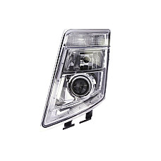 Far Lampa frontala Stanga 2*LED/H7/PY21W electric cu motor baza cromata VOLVO FH FH16 FM FM II 09.05- GIANT 131-VT16310EL