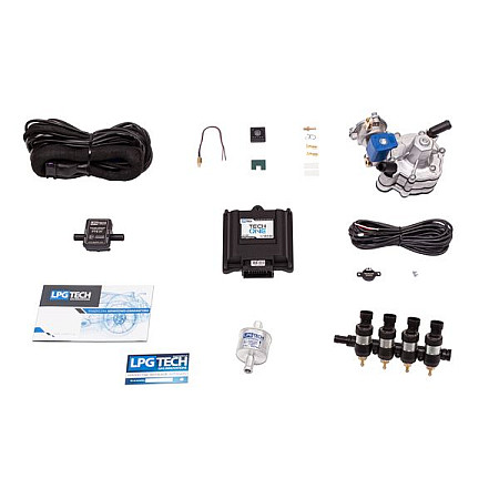 Seat adaptor, generator gaze LPG complete mini kit LPGTECH number of cylinders 4 vehicle power up to 120HP TECH ONE TECH-DRAGON 4cyl. ALASKA compatibility: Android 4.1 or newer Windows XP or newer LPGTECH LPG 0H-PA-LP-1012