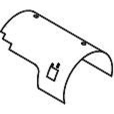 Protectie termica Scut termoizolator MAN F90 07.86-12.97 DINEX DIN49826