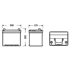 Acumulator Pornire Acumulator EXIDE 12V 60Ah/480A EXCELL L+ en 230x173x222 Korean B1 pornire EXIDE EB605